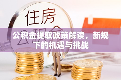 小港公积金提取政策解读，新规下的机遇与挑战