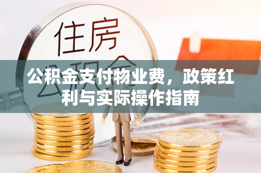 小港公积金支付物业费，政策红利与实际操作指南